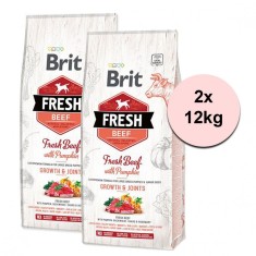 Brit Fresh Beef with Pumpkin Puppy Large 2 x 12 kg foto