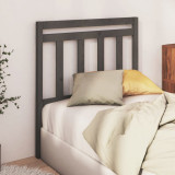 VidaXL Tăblie de pat, gri, 106x4x100 cm, lemn masiv de pin