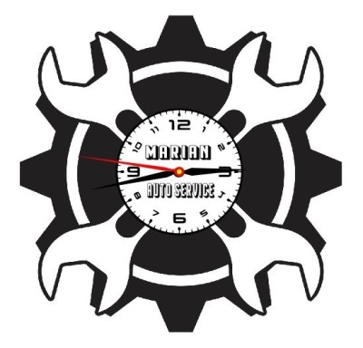 SERVICE AUTO-ceas de perete (personalizabil) foto