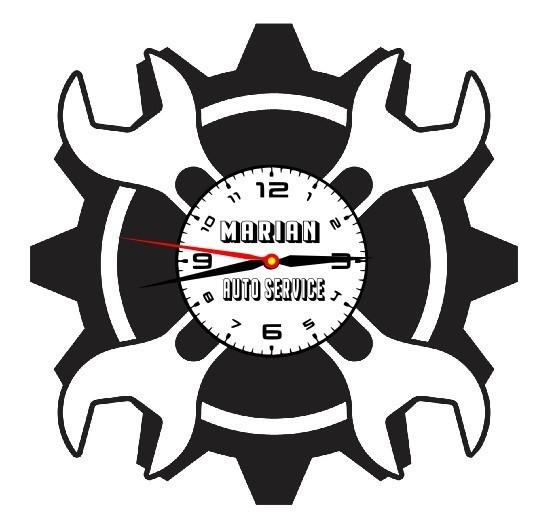 SERVICE AUTO-ceas de perete (personalizabil)