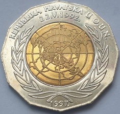 25 Kuna 1997 Croatia, U.N. Membership, km#48 foto