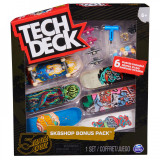 Tech deck pachet 6 piese cu accesorii fingerboard santa cruz, Spin Master