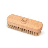 Perie Curatat Piele Auto K2 AURON BRUSH SOFT cu Peri Naturali Moi si Maner din Lemn - Curatare Delicata Tapiterie