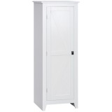 HOMCOM Șifonier de Depozitare bufet bucătărie mobilier de depozitare pentru Baie Economisire Spațiu Stil Clasic cu 3 rafturi reglabile- &Icirc;nălțime 120 c