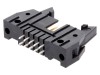 Conector IDC Tata Drept TE Connectivity Cu Ejector 2x5 Pini Pas 2.54mm THT