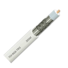 Cablu coaxial RG 6 TRISHIELD, 305m, alb TSY-RG6-TRIS