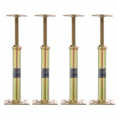 Set 4 cricuri de podea, Otel galvanizat, 20.46-40.64 cm, Capacitate 1134 kg/buc