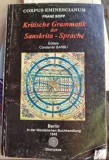 Franz Bopp - Corpus Eminescianum Kritische Grammatik der Sanskrita - Sprache
