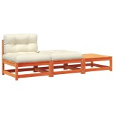 Cumpara ieftin Canapea de gradina fara cotiere, cu perne si taburete