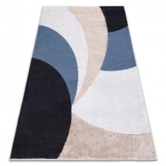 Covor SPRINGS 907 modern Geometric - structural bej / antracit, 80x150 cm
