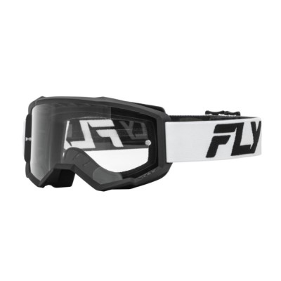 Ochelari Fly Racing Focus alb cu negru foto