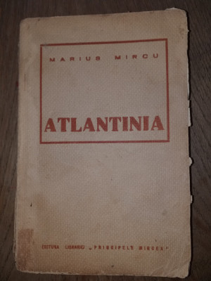 Marius Mircu(dedicatie/semnatura, autograf rar ! ) Atlantida, 1939 foto