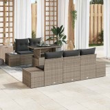 VidaXL Set de canapele pentru grădină 6 pcs Gri 100 x 55 x 73 cm