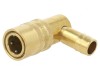 Conector rapid &icirc;n unghi de 90&deg; max.15bar alamă FPM
