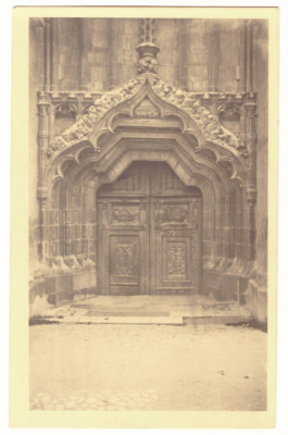 4858 - BRASOV, Black Church, front door, Romania - old postcard - unused foto