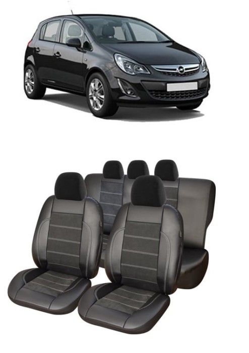 Set Huse scaune piele Alcantara OPEL Corsa D (2006-2014)