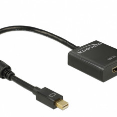 Adaptor mini Displayport la HDMI T-M 1.2 4K Activ Negru, Delock 62611