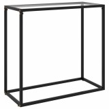 Cumpara ieftin Masa consola, transparent, 80x35x75 cm, sticla securizata