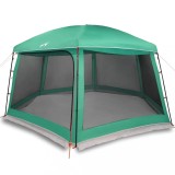 Cumpara ieftin Cort piscina cu pereti detasabili cu acoperis&amp;plasa Verde mare