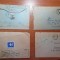 lot 10 - 4 plicuri circulate prin posta -in toate sunt si scrisori-anii &#039;50 -&#039;60