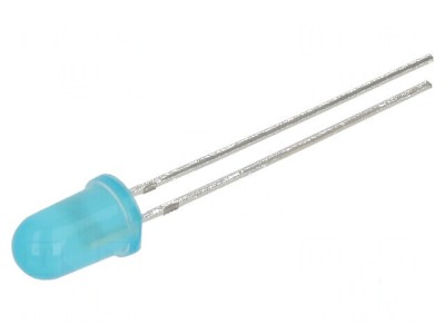 LED 5mm Albastru 15mcd 40&amp;deg; Convex foto