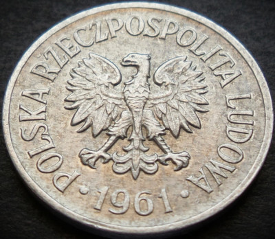 Moneda 20 GROSZY - POLONIA, anul 1961 *cod 3609 foto