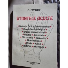 STIINTELE OCULTE - G. PLYTOFF