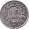 ELVETIA 1 FRANC 1944 LITERA B ARGINT STARE AUNC