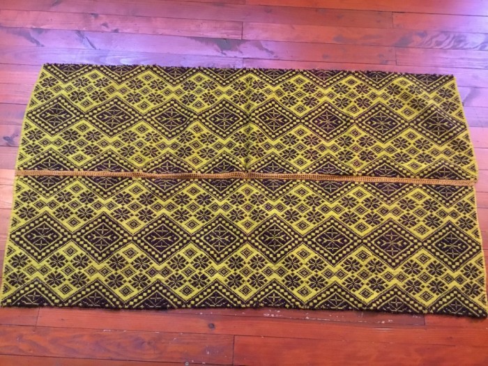 arta / traditie / rustic / design - Cuvertura , Macat , Scoarta , Patura taraneasca realizata manual la razboiul de tesut !