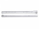 Glisiera cu role 9 mm latime, 450 mm lungime, finisaj alb pentru sertare