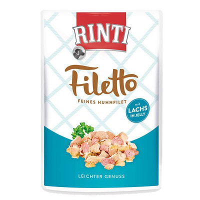 Săculeț RINTI Filetto pui + somon, 100g foto