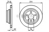 Disc frana VW TOUAREG (7LA, 7L6, 7L7) (2002 - 2010) BOSCH 0 986 479 B72