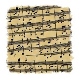 Cumpara ieftin Sticker decorativ Note Muzicale, Galben, 55 cm, 11814ST, Oem