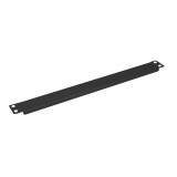 Panou masca metalic 19&quot; 1U RAL9005 Negru, Value 26.99.0298