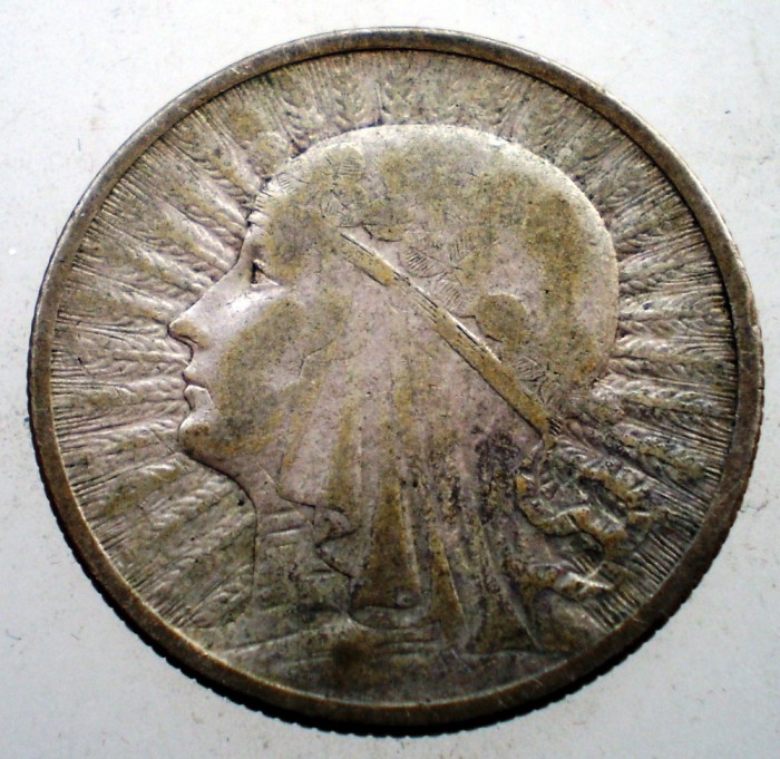 F.031 POLONIA QUEEN JADWIGA 2 ZLOTE ZLOTI 1932 ARGINT