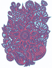 Sticker decorativ, Mandala , Multicolor, 78 cm, 4879ST foto
