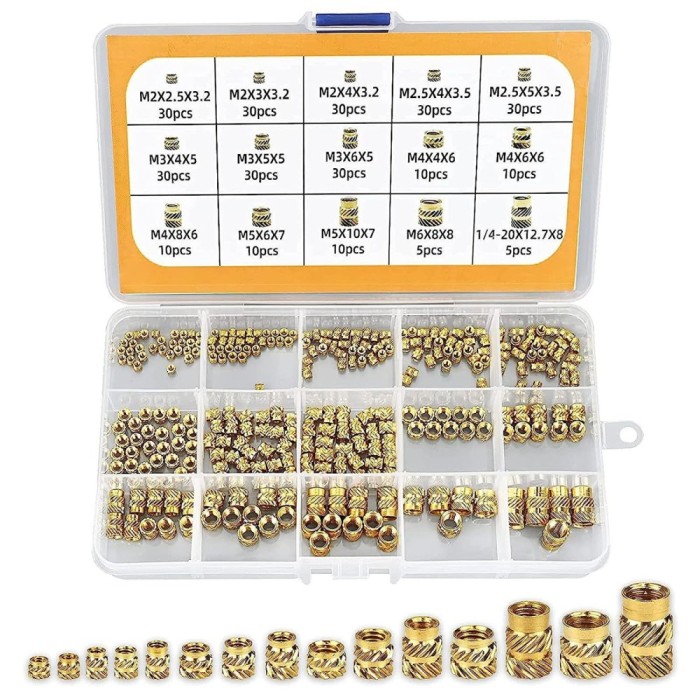 Kit Insertii Filetate M2-M6 pentru Proiecte DIY