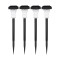 Set 4 Lampi de gradina, incarcare solara, alb cald