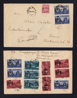 ROMANIA 1948 PLIC CIRCULAT MIHAI SUPRATIPAR RPR FRANCATURA RARA foto