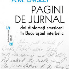 Pagini de jurnal. Doi diplomați americani în Bucureștiul interbelic - Paperback brosat - A.M. Owsley, W.S. Culbertson - Vremea