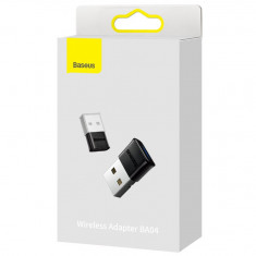 Adaptor Modulator Bluetooth 5.0 Mini Baseus BA04 USB Transmițător Receptor Pentru Computer Negru ZJBA000001