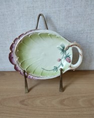 Bomboniera/centru de masa vechi, majolica foto