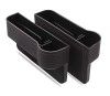 Organizator auto intre scaune, negru cu cusatura rosie, set 2 bucati