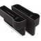 Organizator auto intre scaune, negru cu cusatura rosie, set 2 bucati