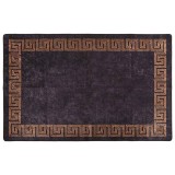 Cumpara ieftin Covor lavabil, negru si auriu, 160x230 cm, antiderapant
