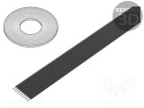 Cablu 3M bandă 1mm litat Cu neecranat PVC negru 30m