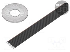 Cablu 3M bandă 1mm litat Cu neecranat PVC negru 30m