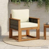 vidaXL Canapea Medie pentru Exterior Lemn Solid de Acacia natural 3438824