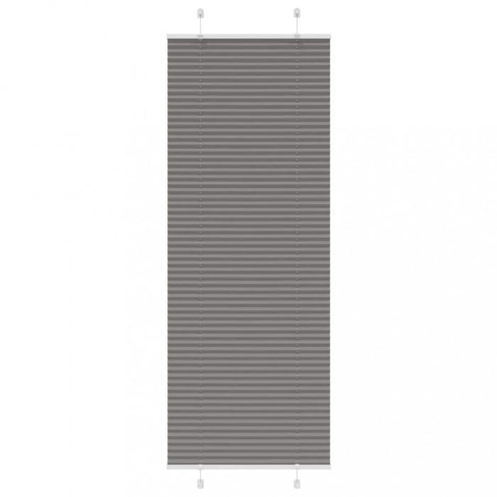 Jaluză plisată Antracit 70x200 cm Lățime țesătură 69,4 cm