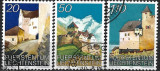 B1028 - Lichtenstein 1986 - Castele 3v.stampilat ,serie completa
